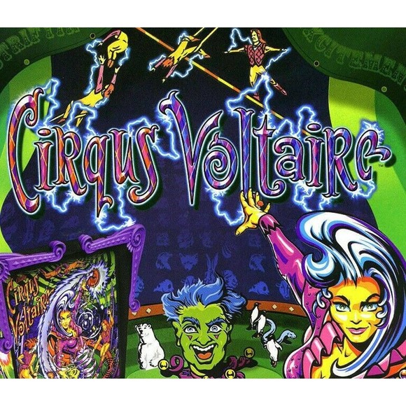 Cirqus Voltiare Pinball FLYER Original NOS 1997 Circus Artwork Fantasy - Picture 3 of 4